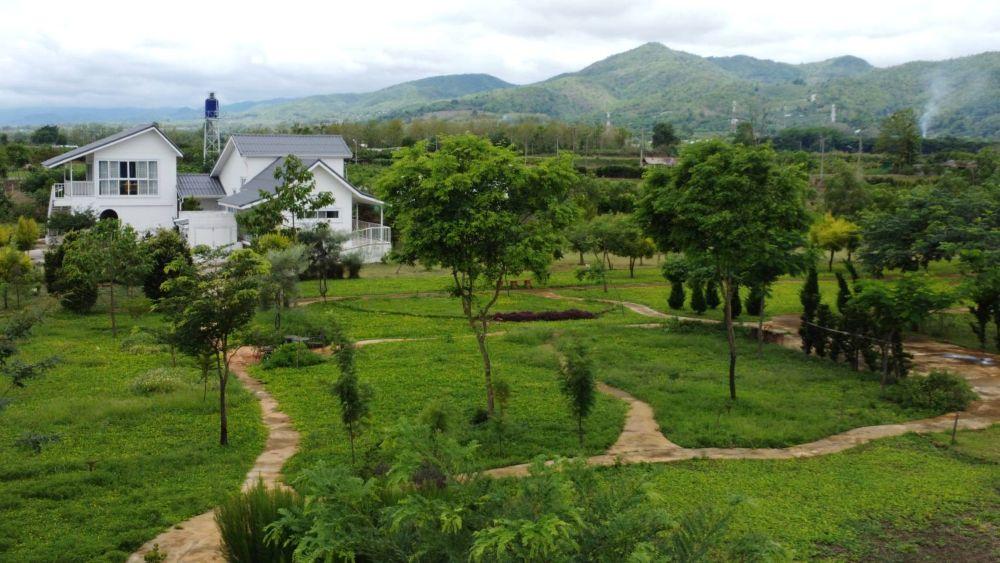 ขายที่ดินพร้อมบ้านพักตากอากาศ วิวเขาล้อมรอบ เงียบสงบ ตรงข้ามวัดท่าตอน จ.เชียงใหม่  12
