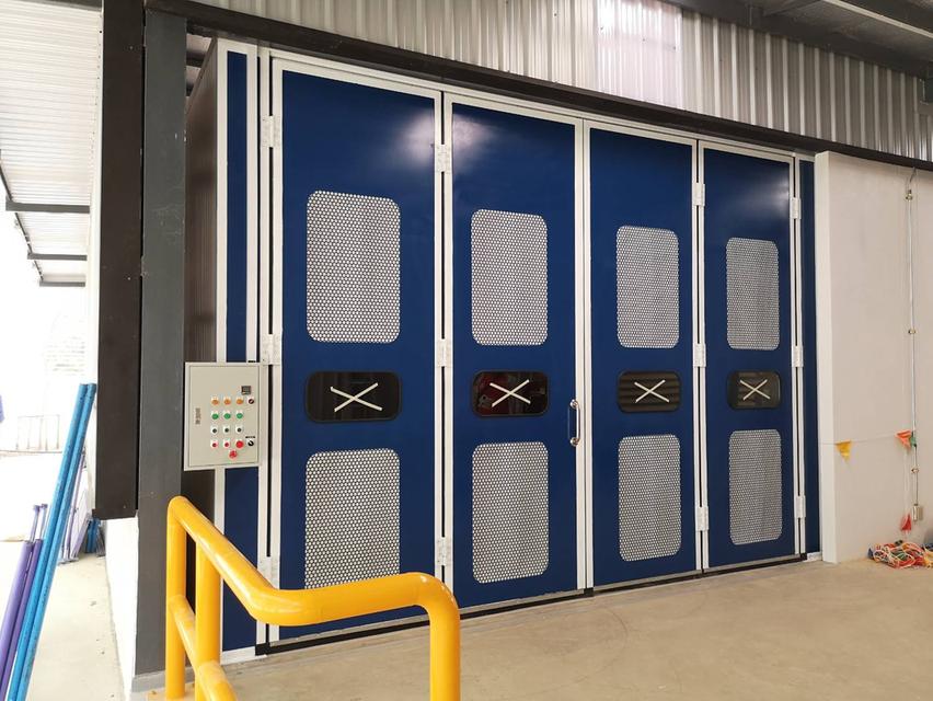 สร้างขายห้องพ่นสีฟิลเตอร์ บู๊ทพ่นสีระบบแห้ง ห้องพ่นสีฟิลเตอร์ Dry paint booth ห้องพ่นสีมอเตอร์ 16