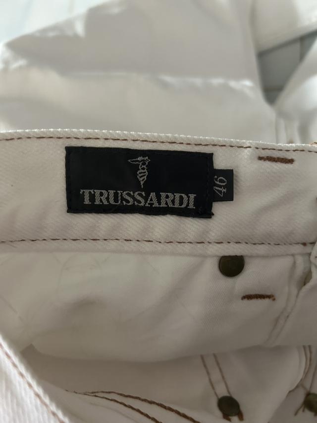 🔥 [Rare Item / สภาพสะสม] กางเกงยีนส์วินเทจ 90s Trussardi Jeans สีขาวครีม คลีนกริ๊บ ✨ รูปที่ 11