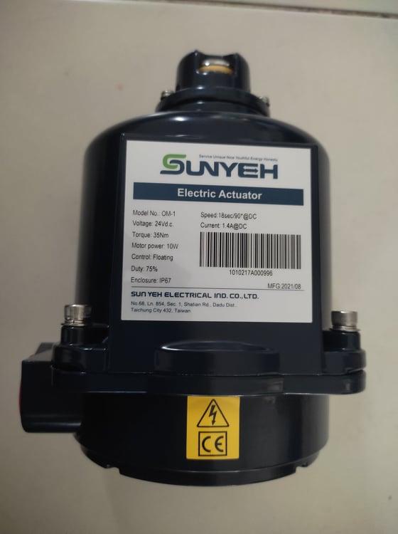 OM1-24DC Sunyeh Electric actuator หัวขับไฟฟ้า ไฟ 24DC จากTaiwan