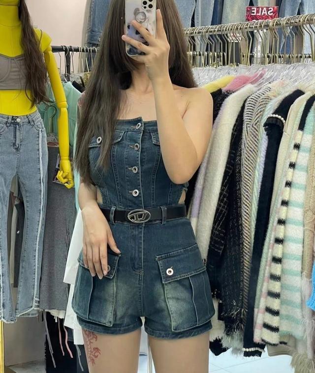 ชุดเซ็ทผ้ายีนส์ ไม่มีเข็มขัด