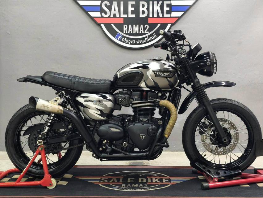 TRIUMPH BONNEVILLE T100 BLACK ปี 2017 ABS🇬🇧 แต่ง TRACKER หล่อๆ จบ ๆ พร้อมขี่