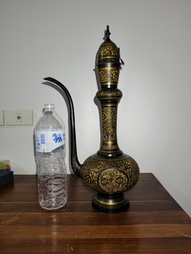 กาน้ำชา.ทองเหลืองเกะสลัก เปอร์เซีย