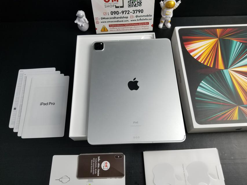 ขาย/แลก iPad Pro (2021) 12.9นิ้ว 256B (wifi+Cellular) Silver ศูนย์ไทย สวยมากๆ แท้ เพียง 38,900 บาท  4