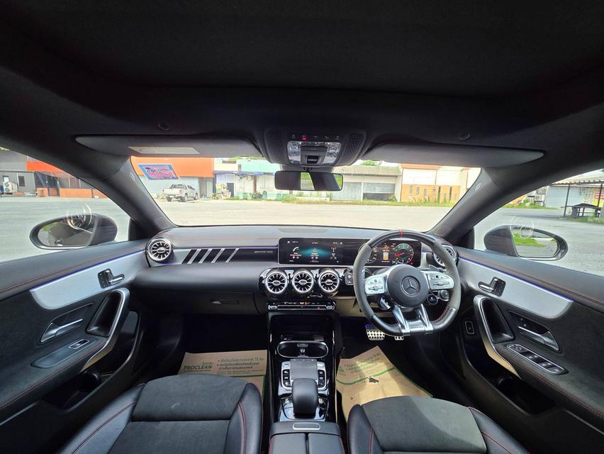 Mercedes-Benz CLA35 AMG ปี 2020 รถสีดำ Wrap ดำด้าน รถศูนย์ รูปที่ 14