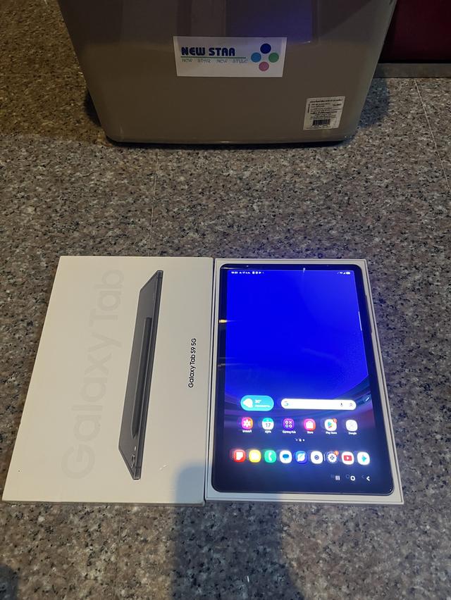 ขายSamsungTabS9สีGray5Gใส่ซิมได้128กิ๊กมีกล่องใช้งานดีถูกๆ