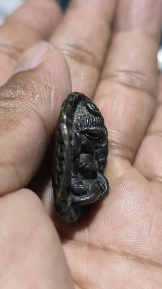 พระอุปคุตเขมรเนื้อสัมฤทธิ์เงิน