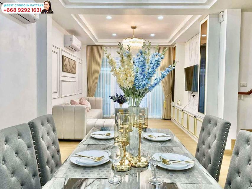 "บ้านเดี่ยว 2 ชั้น พร้อมอยู่ ใกล้โรงเรียนนานาชาติ ใจกลางเมืองพัทยาเหนือ!"พร้อมสังคมคุณภาพและระบบรักษาความปลอดภัย 24 ชม. #รหัสทรัพย์421 4