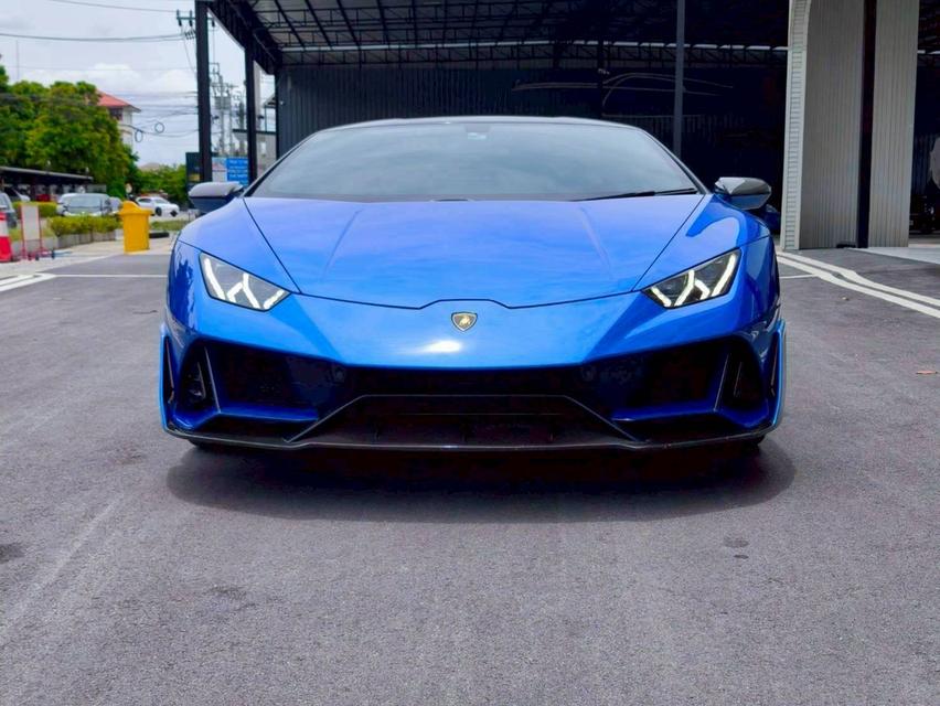 รหัสรถ KPV53 2021 Lamborghini Huracan Evo AWD(ขับ4ล้อ) สี Metallic blue