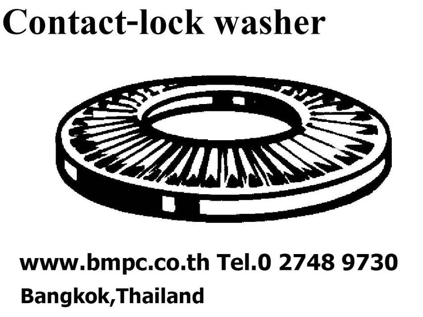 แหวนจานกันคลาย, แหวนจานโค้งมีฟัน, Ribbed lock washer, Serrated Washers, locking disc spring, แหวนฟันเฟืองกันคลาย รูปที่ 9