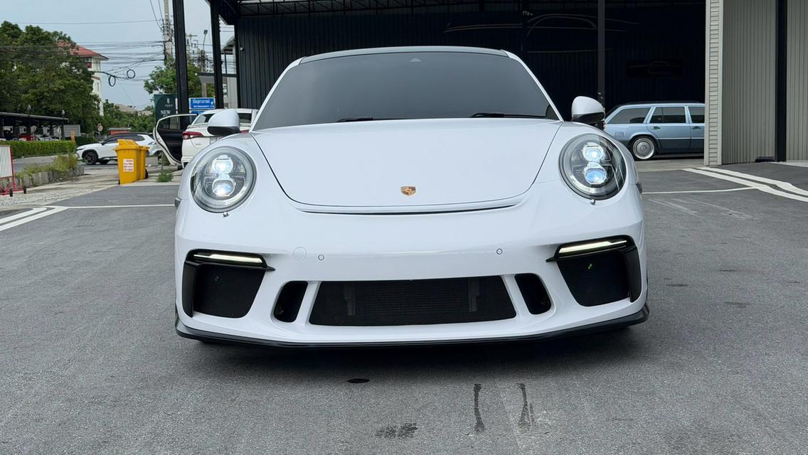 Porsche 911 Carrera S (991.2) 2017 แต่งเต็มสุด ตัวรถสีเหลือง wrap สีขาว รูปย่อยที่ 2