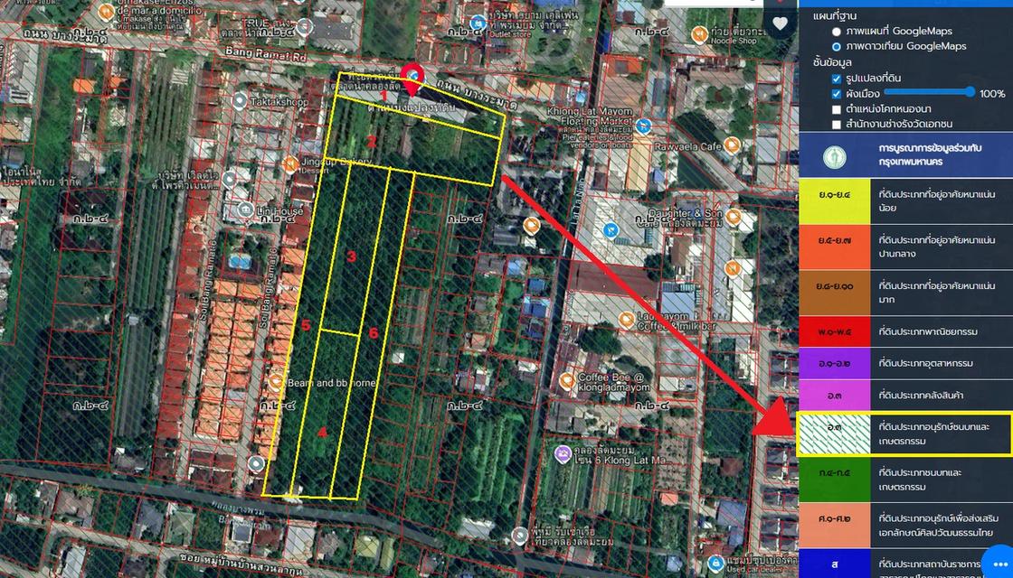 ขายที่ดินแปลงใหญ่ ติดถนนบางระมาด ใกล้ตลาดคลองลัดมะยม เหมาะพัฒนาโครงการที่อยู่อาศัยและเชิงพาณิชย์ 11