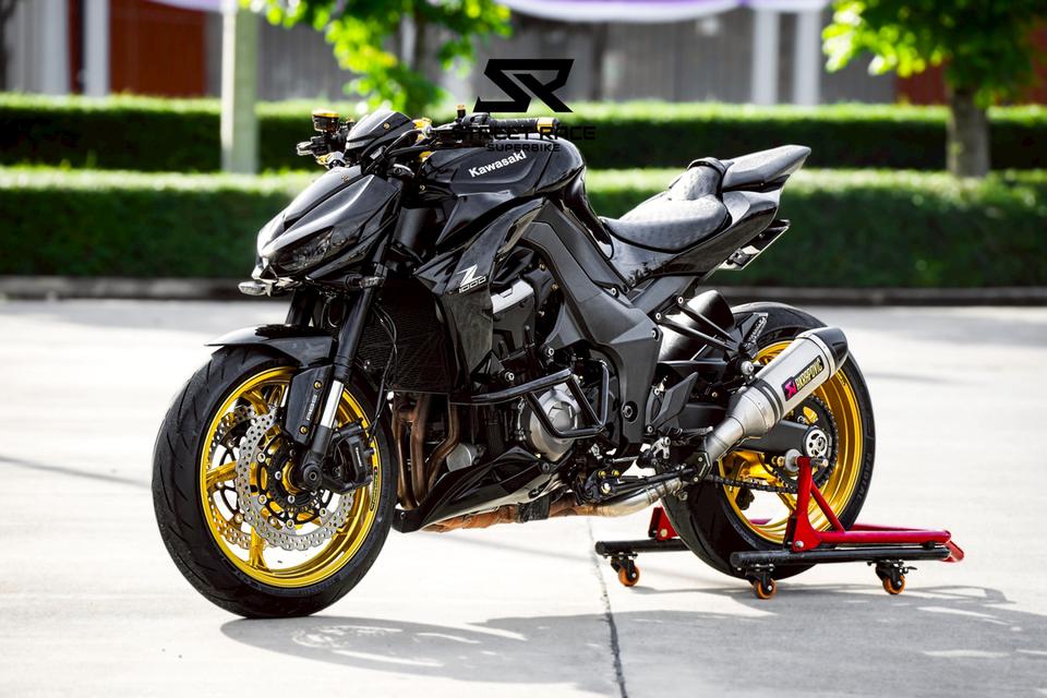 2015 Kawasaki z1000 ปี 2015 ดำด้าน ท่อ akrapovic ดุดัน 8