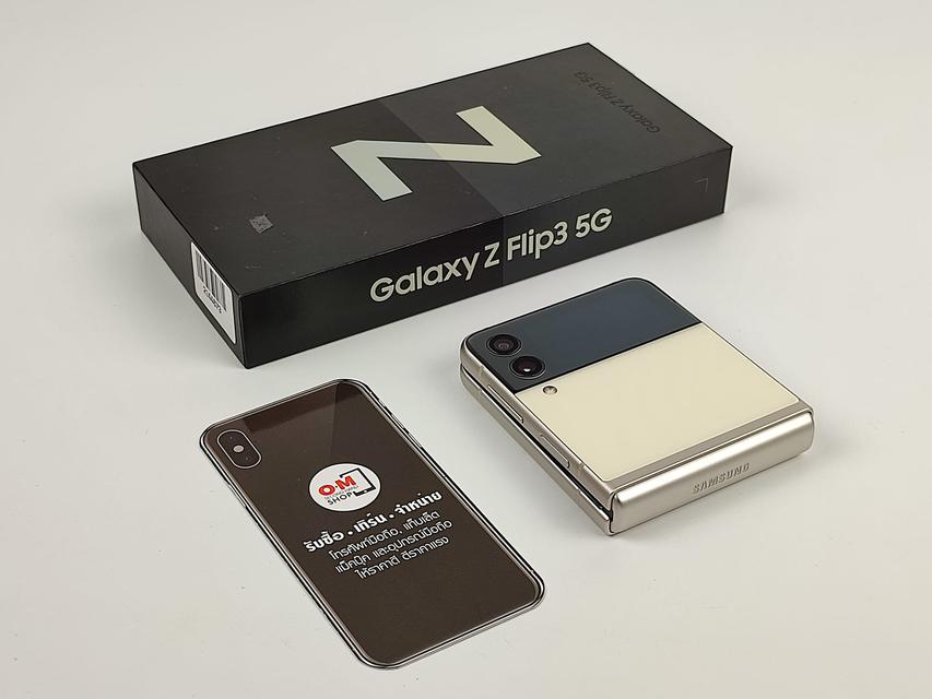 รูป ขาย/แลก Samsung Galaxy ZFlip3 5G 8/128 Cream เครื่องเกรดB สภาพสวยมากๆ แท้ ครบยกกล่อง เพียง 16,900 บาท 4