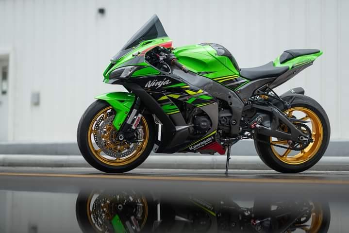 ขายรถ ninja zx10r สีเขียวเงา ราคาถูก 2