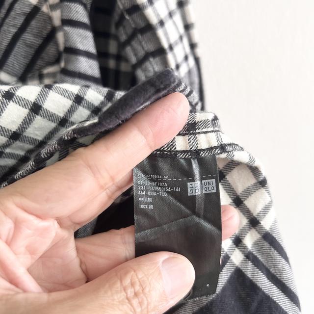 ยุนิS เสื้อเชิ้ตหญิงลายสก๊อตขาวดำ รูปที่ 6