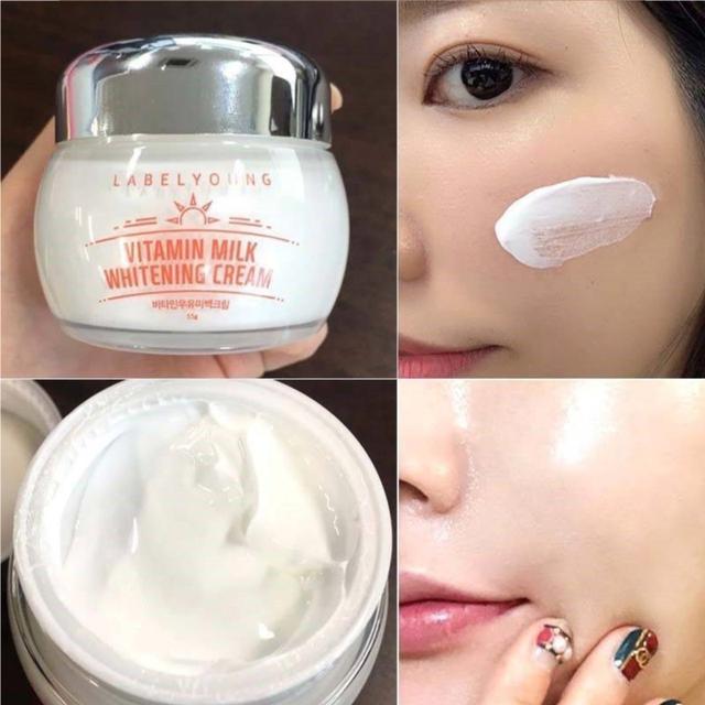 LABELYOUNG SHOCKING VITAMIN MILK WHITENING CREAM ครีมน้ำนมเข้มข้น  55g.