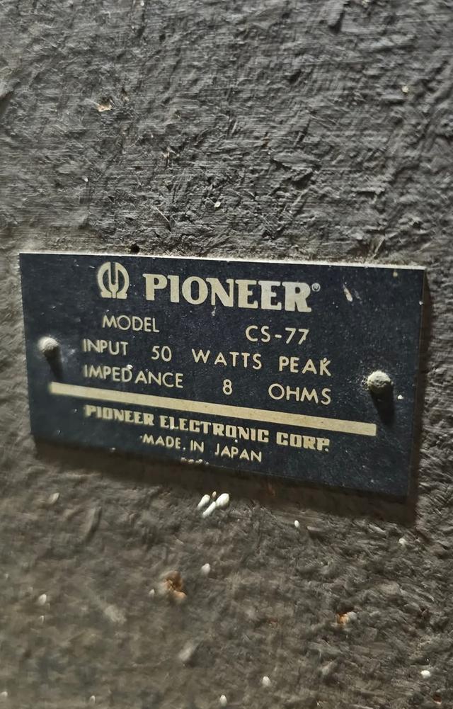 ลำโพงโบราณงานเก่า pioneer CS-77 made in japan 10