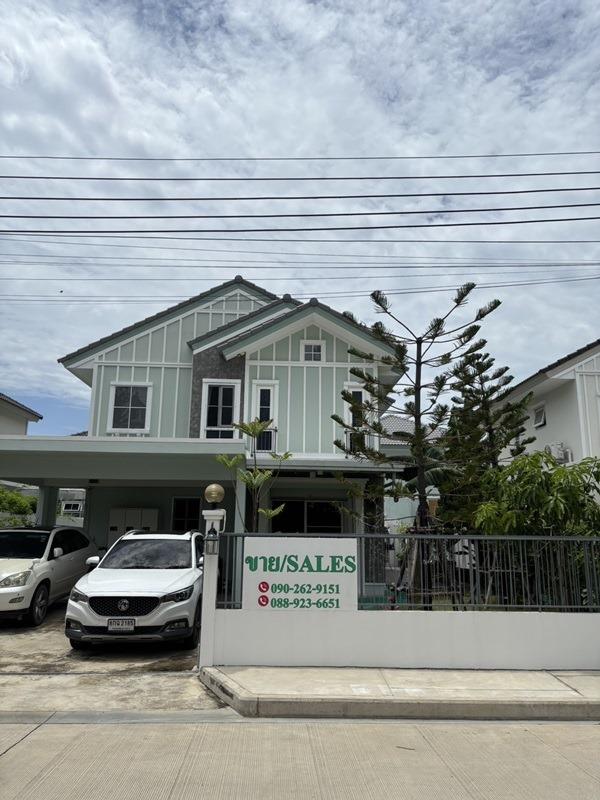 ขายบ้านเดี่ยว 2 ชั้น หมู่บ้านวิลลาจิโอ้ 2 ศรีนครินท์-บางนา อยู่ใกล้เมกาบางนา ทางด่วน โทร 090-262-9151 1