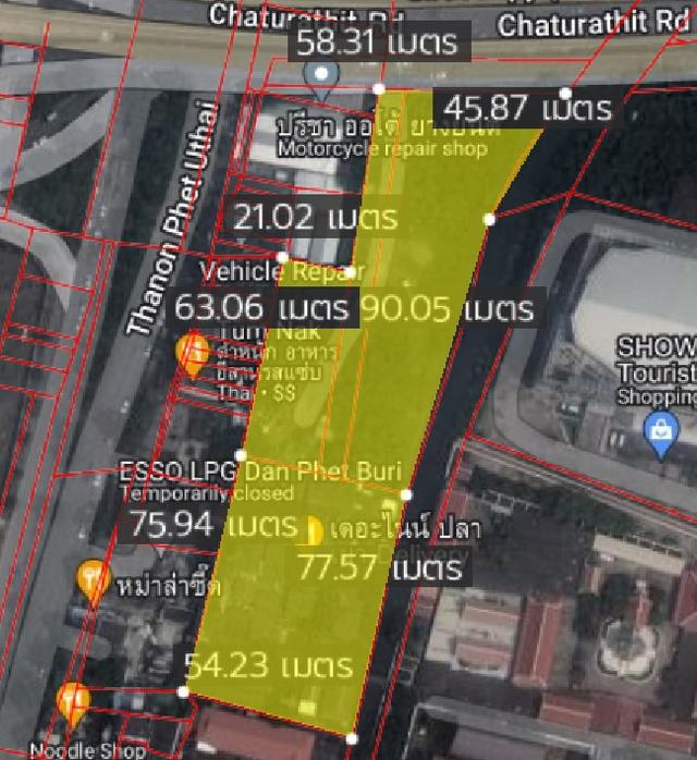 ขายที่ดินติดถนนพระราม 9  2