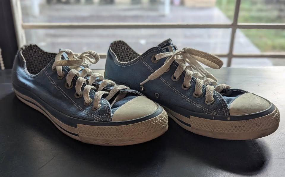 รองเท้า Converse Chuck Taylor All Star Low Top สีน้ําเงิน Navy สภาพสวย เบอร์ 6 พร้อมกล่อง รูปที่ 5