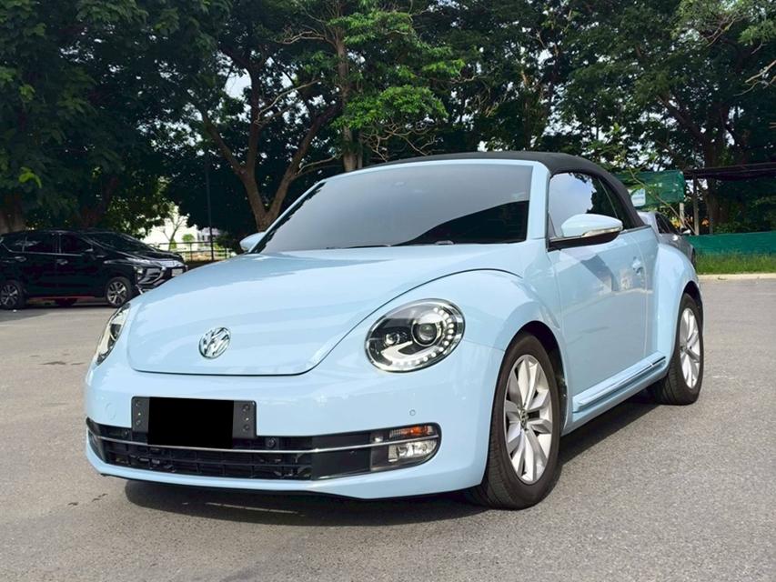 รถเข้าใหม่! VOLKSWAGEN BEETLE 1.4 TSI CABRIOLET ปี 2013 (แท้) สีฟ้า Denim Blue 2