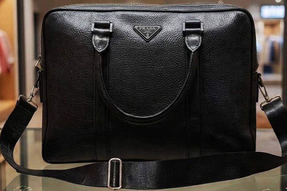 PRADA Vitello Phenix Briefcasereif case computer notebook