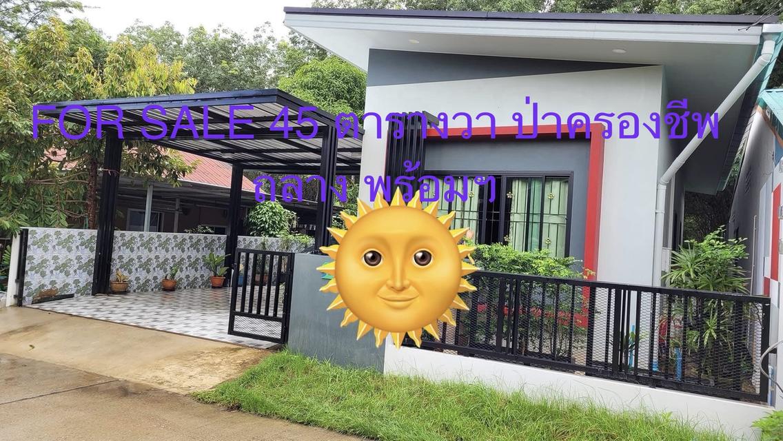 บ้านเดี่ยว ขนาด 45 ตารางวา ป่าครองชีพถลาง จ.ภูเก็ต ใกล้สนามบิน ใกล้แหล่งชุมชน 2นอน2น้ำ แอร์ ตู้เย็นเครื่องซักผ้า ฮูดดูดควัน ที่นอนเตียงนอนครบ 1