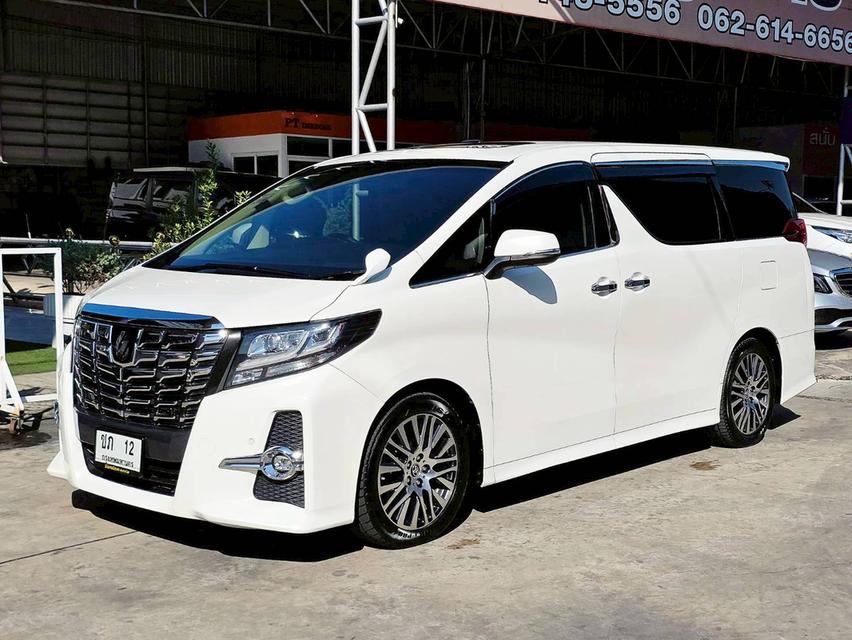 รหัสรถ SEZ12 Toyota Alphard 2.5 SC Package เกียร์ ออโต้ เบนซิน สี ขาว ปี 2017
