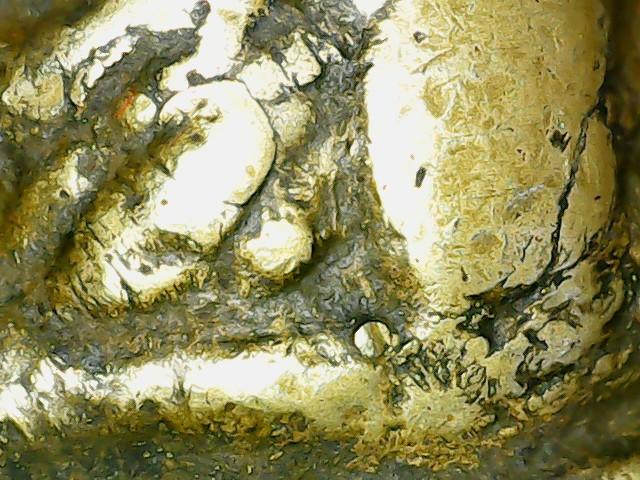 หลวงพ่อเงินพิมพ์ขี้ตาสามชาย เนื้อโลหะผสม ปี2450-2460 แท้และทันยุค รูปที่ 3