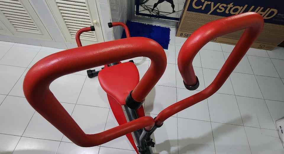 กรรเชียงบก Total fit สีแดงดำ 4