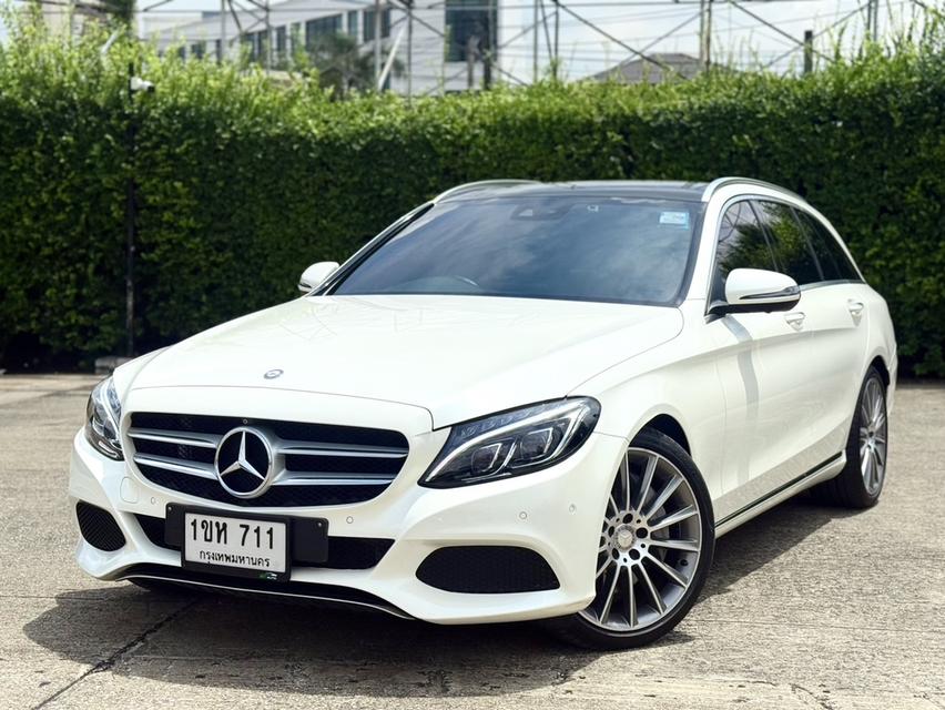 Benz C350e Estate AMG 2016 สีขาว 9
