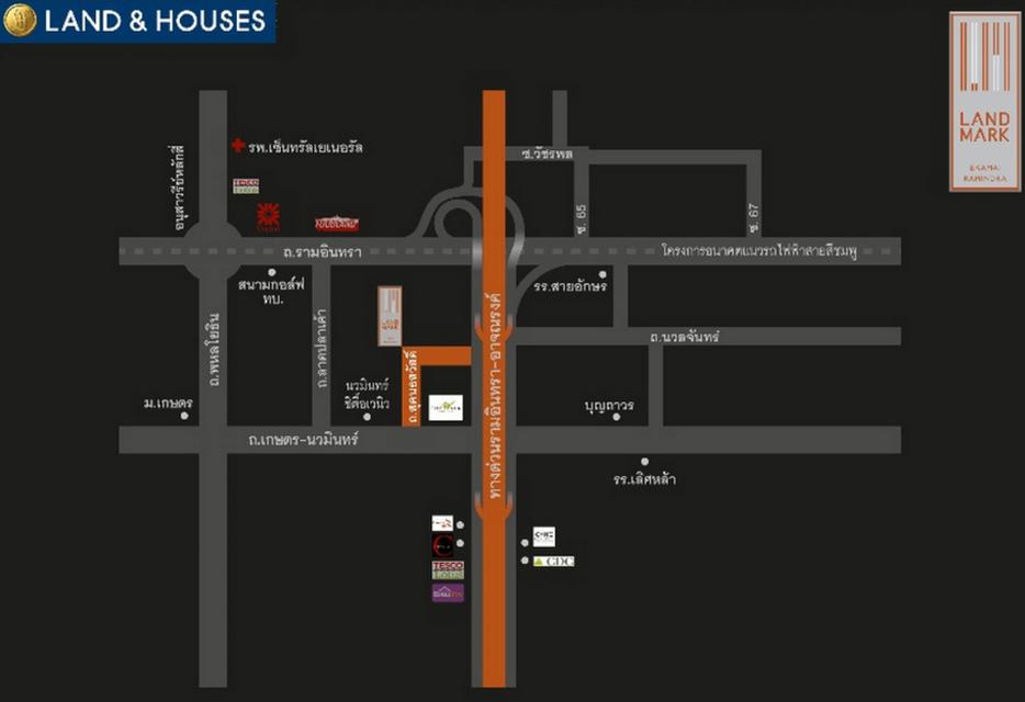 The Landmark เอกมัย-รามอินทรา ทาวน์โฮม 3 ชั้น แปลงมุม 26 ตารางวา 3 ห้องนอน 3 ห้องน้ำ จอดรถ 2 คัน ใกล้เซ็นทรัล อีสต์วิลล์ 13