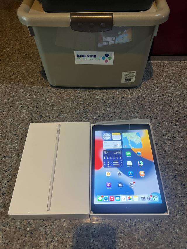 ขายiPadGen9สีSilver64กิ๊กสูนTrueมีกล่องสภาพสวยๆใช้งานดีถูหๆมากก