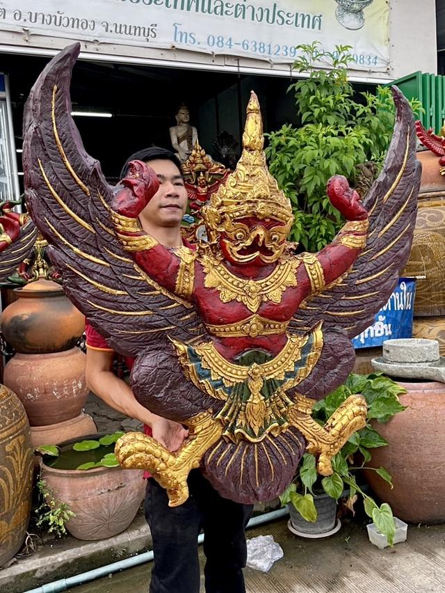 พญาครุฑองค์ใหญ่ ครุฑแขวนผนัง ขนาด1เมตร ครุฑสุบรรณ