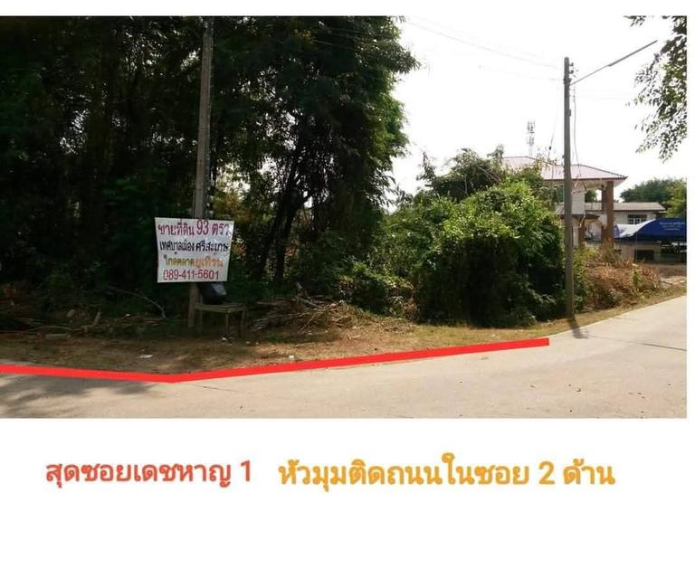 ที่ดินเปล่าเทศบาลเมืองศรีสะเกษ ใกล้ตลาดยูเทิร์น 7