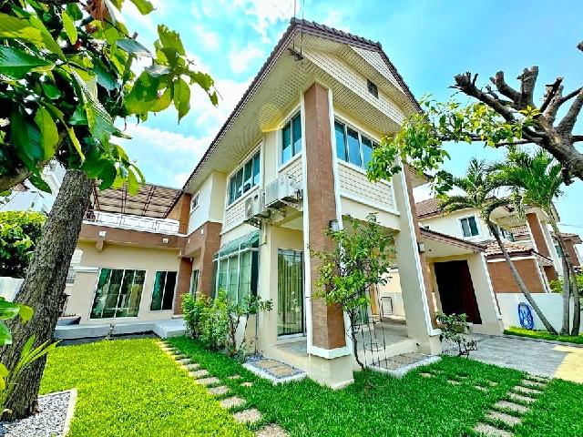 นานาชาติไบรท์ตัน คอลเลจ 800 ม. 4นอน ให้เช่าคฤหาสน์เดี่ยว 2ชั้น MRTสัมมากร 1.8 กม. 250ตร.ม. 63ตร.วา. เดอะพาซิโอ ทาวน์ 2 ก 2