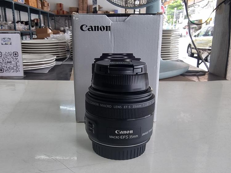 เลนส์ Canon EF-S 35mm f/2.8 Macro IS STM สภาพดี เลนส์ใส ไม่มีรา