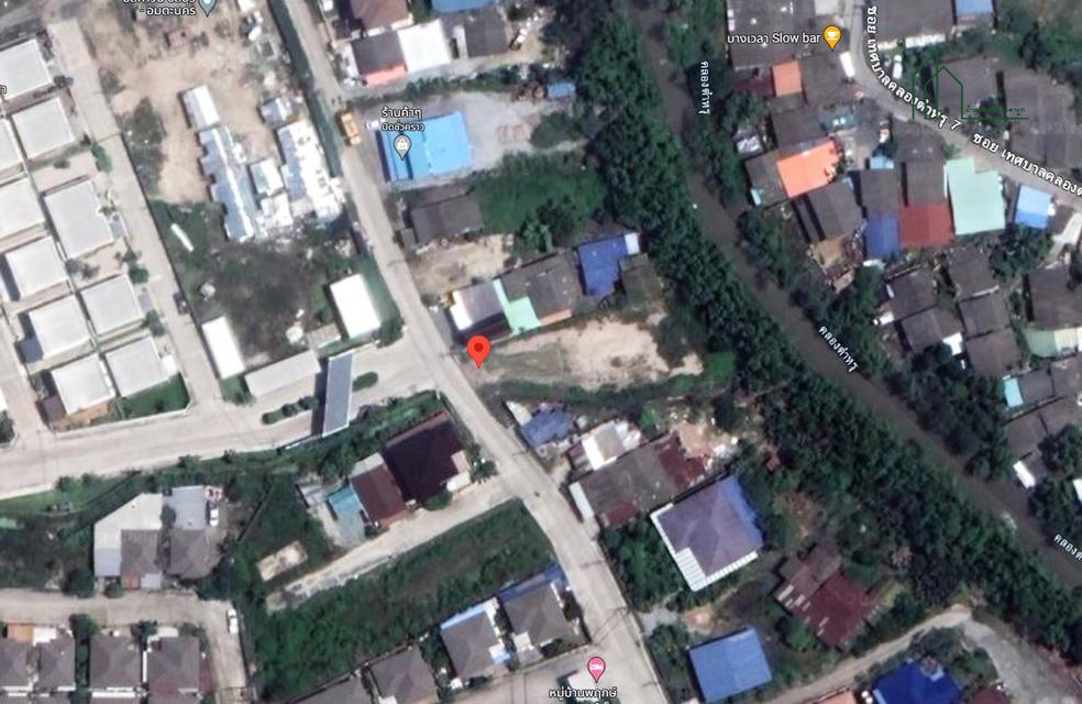 ที่ดิน ถ่มแล้ว 205 ตารางวา ด้านหลังติดคลอง ถนนเทพรัตน คลองตำหรุ ชลบุรี 6