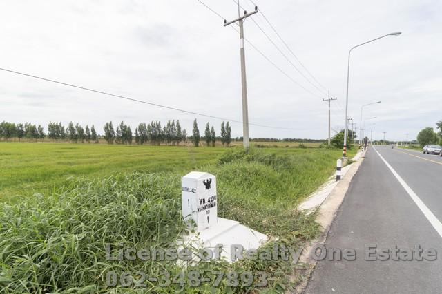 ขาย ที่ดิน ติดถนน ดอนกลาง เนินพระปรางค์ บางเลน สองพี่น้อง สุพรรณบุรี 5