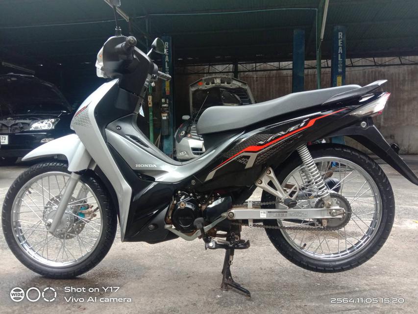 Honda Wave110i 2021 สีเทา ไมล์ดิจิตอล