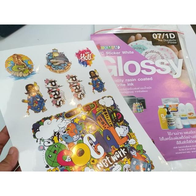 เครื่องปริ้นเตอร์ พร้อมหมึกปริ้นสติ๊กเกอร์กันน้ำ รูปที่ 4