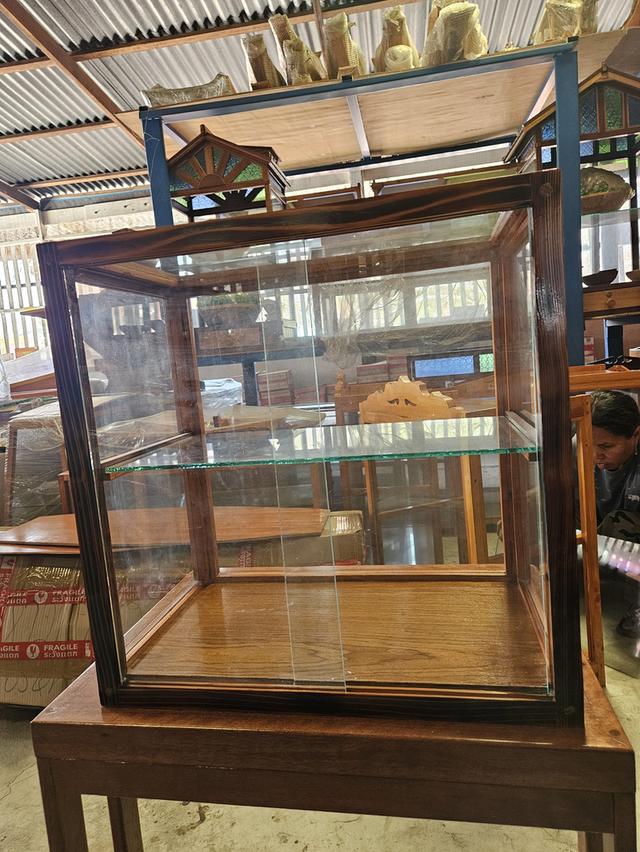 ตู้เบเกอรี่ หน้าเอียง 60x40x60 ซม. สีแชลคเหลือง