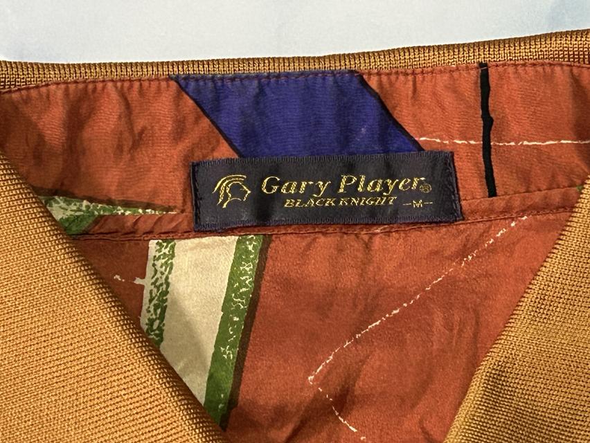 💥Rare Vintage 90s Gary Player "Black Knight" Abstract Polo Shirt💥 รูปที่ 5