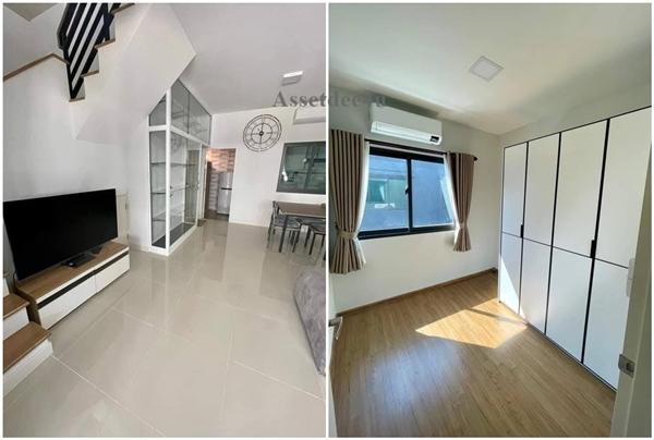 AT583 ให้เช่าทาวน์โฮม 2 ชั้น พลีโน่ สุขุมวิท บางนา2 มีเฟอร์นิเจอร์และเครื่องใช้ไฟฟ้า ใกล้เมกาบางนา 8