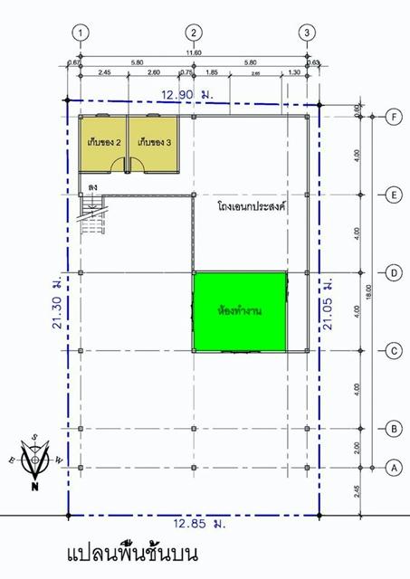 ให้เช่าร้านและสำนักงาน 2 ชั้น เซียร์ รังสิต 3 กม. ทำเลติดถนนพหลโยธิน BTS คูคต 1.6 กม. รร.สารสาสน์วิเทศสายไหม 2.9 กม.5 นอ 5
