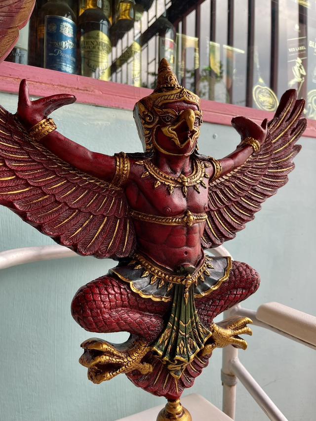 พญาครุฑตั้งโต๊ะบูชา ครุฑองค์ลอย ขนาด50ซม ครุฑหน้าเทพบุตร 9
