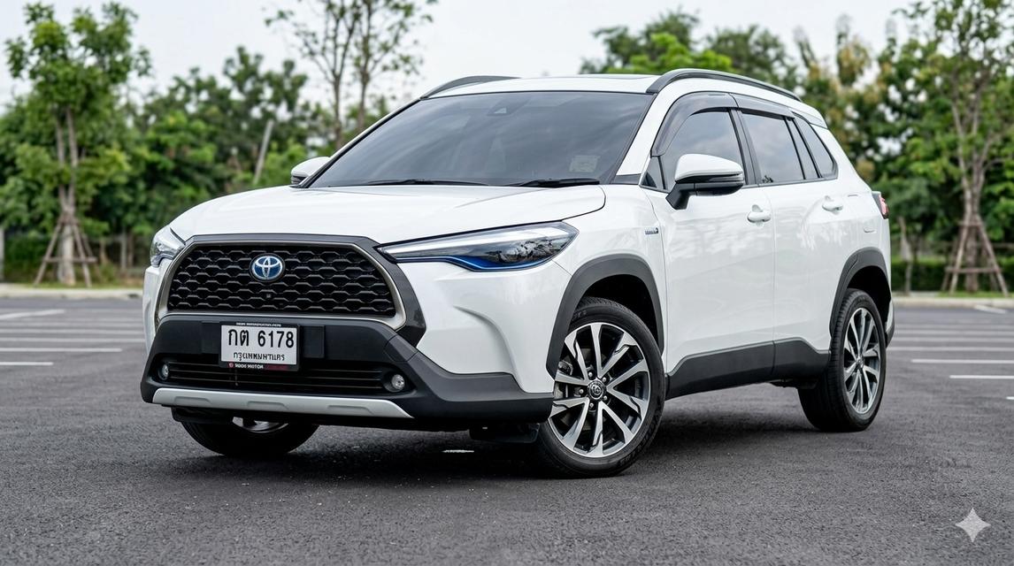 รถสวยจัด มือเดียว พร้อมใช้งาน 🚗 ขาย Toyota COROLLA CROSS 1.8 Hybrid PREMIUM SAFETY AT ปี 2023