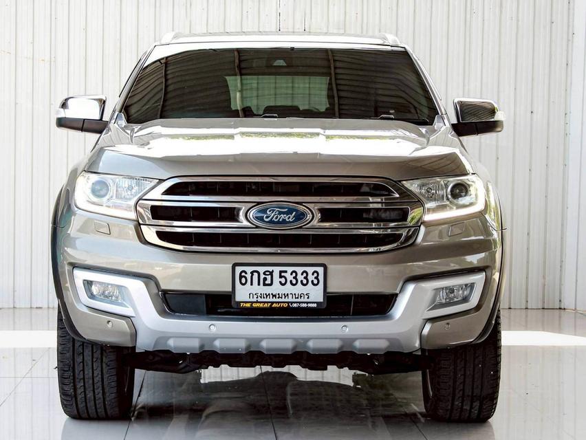 FORD EVEREST 3.2 TITANIUM PLUS 4WD ปี 2018 โฉม ปี 15-22 เกียร์ AUTO ดีเซล สีน้ำตาล รถบ้านพร้อมใช้งาน ไมล์เพียง 217,643 km.