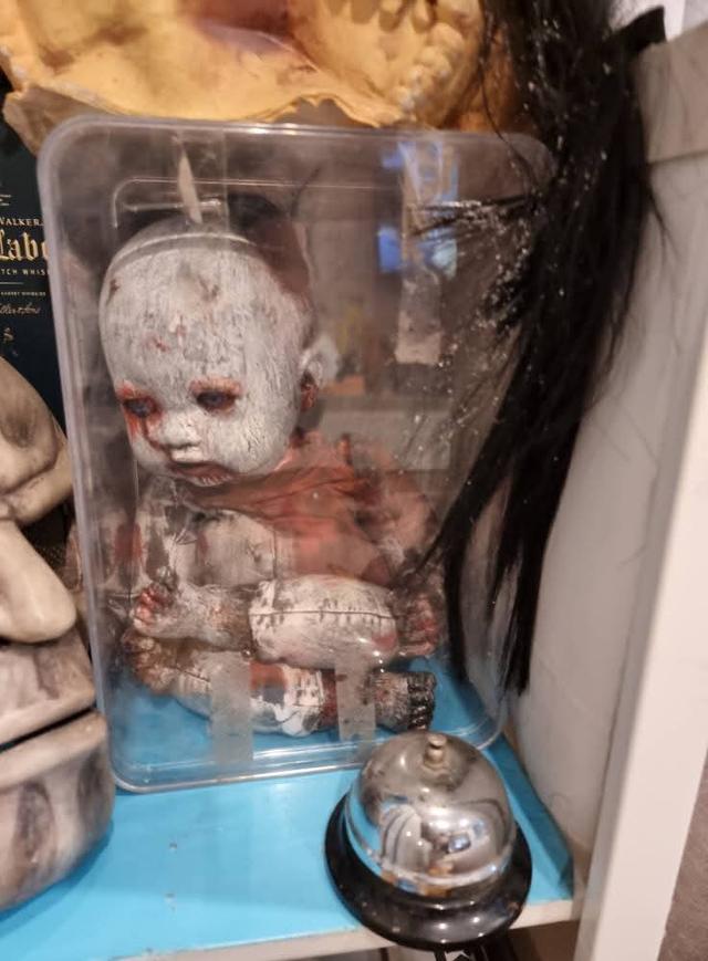 Halloween Festival ตุ๊กตาเด็ก halloween จำนวน 3 ตัวเด็กชาย 1 เด็กหญิง 1 ทารกอีก 1  ทำจากยางพารา พิเศษตัวทารกมีเสียงขยับปากกระพริบตา  3